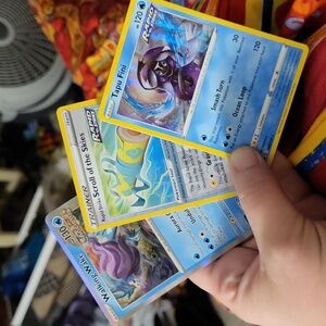 Pokemon Walking Wake, Scroll of the Skies and Tapu Fini 3 Pack 2021-2024